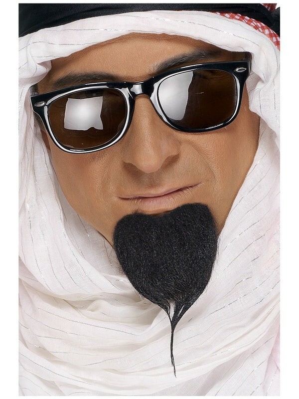 Fake Sheikh Beard  Costume  Black Self Adhesive