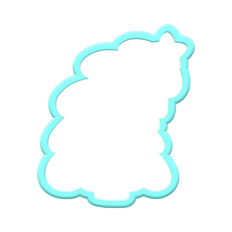 Leaning Christmas Tree Cookie Cutters