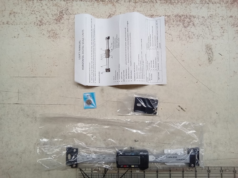 Horizontal Digital Readout Scale 6"/150mm Precision Ruler