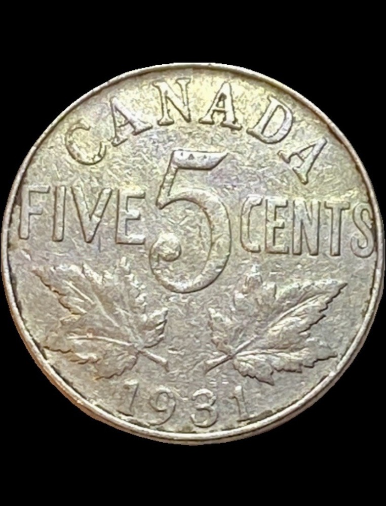 1931 Canada Five Cents 5