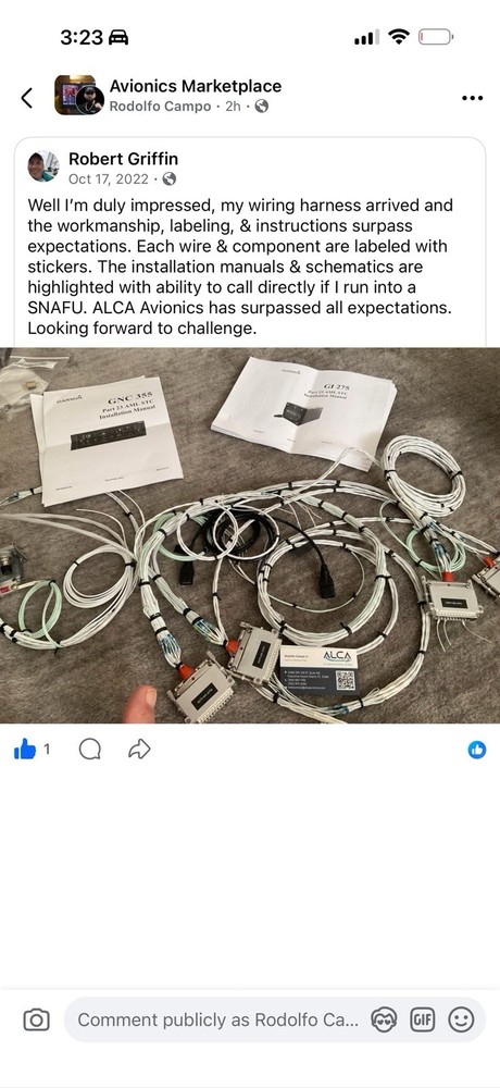 GNS430W Pre-Fabricated Harness