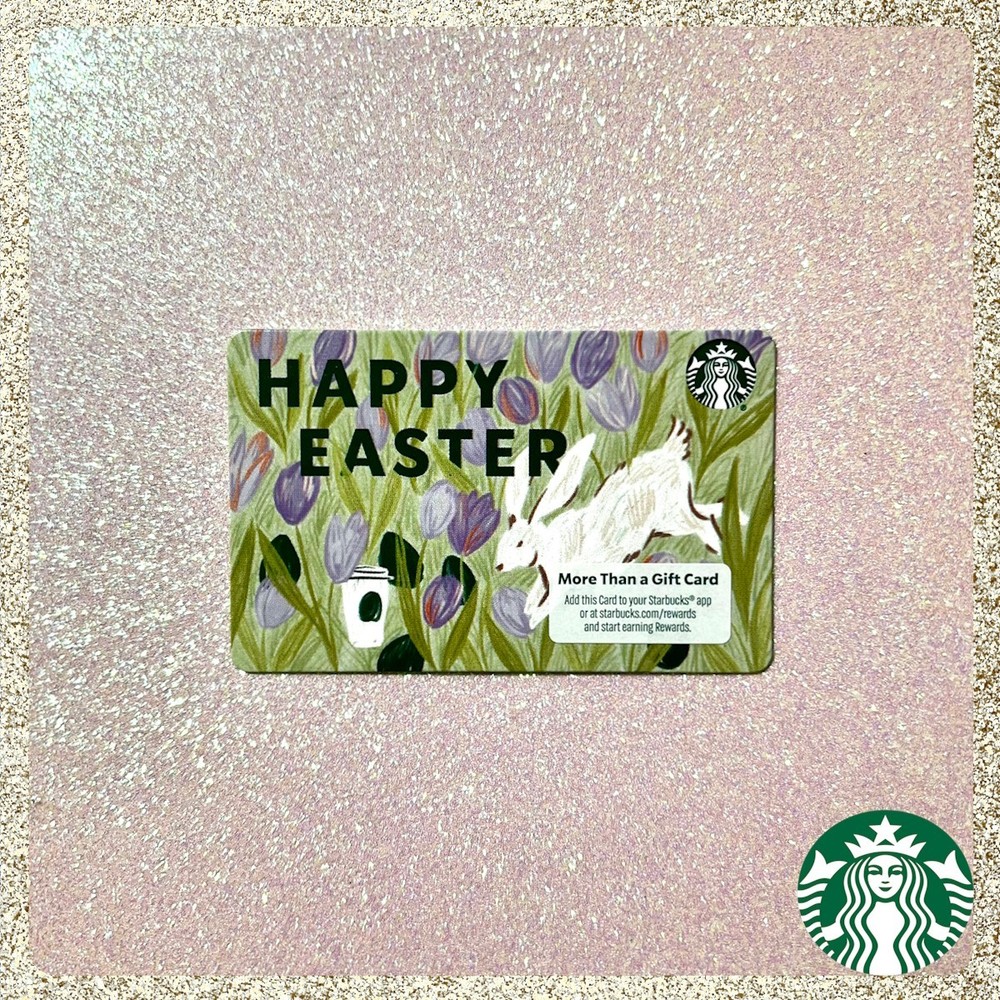 🐇 2026 Starbucks "Happy Easter" Spring Gift Card MINT $0