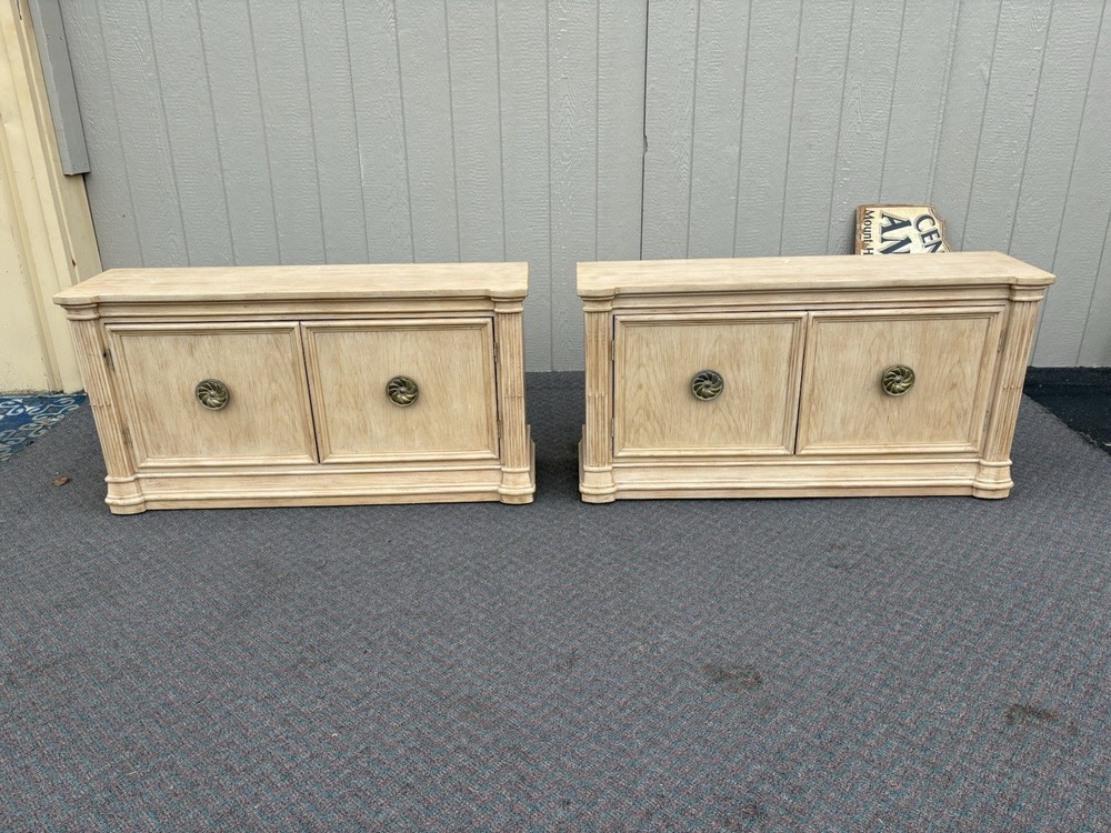 67383 Pair Large Modern 2 piece Bookcase Curio s