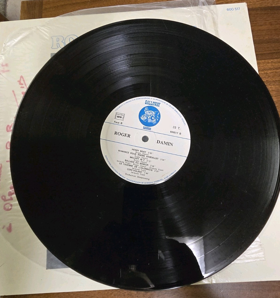 Vintage Roger Damin Signed Record Album