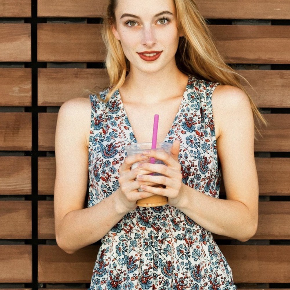 GOsili 8" Standard Size Silicone Straws - Reusable, Eco-Friendly (4-Pack)