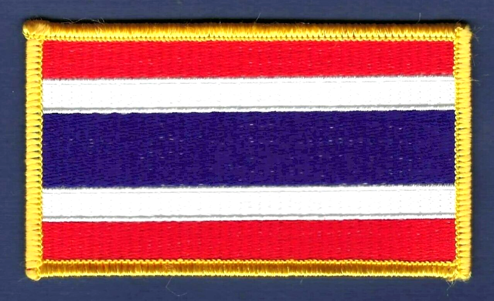 THAILAND Flag Gold Border Patch