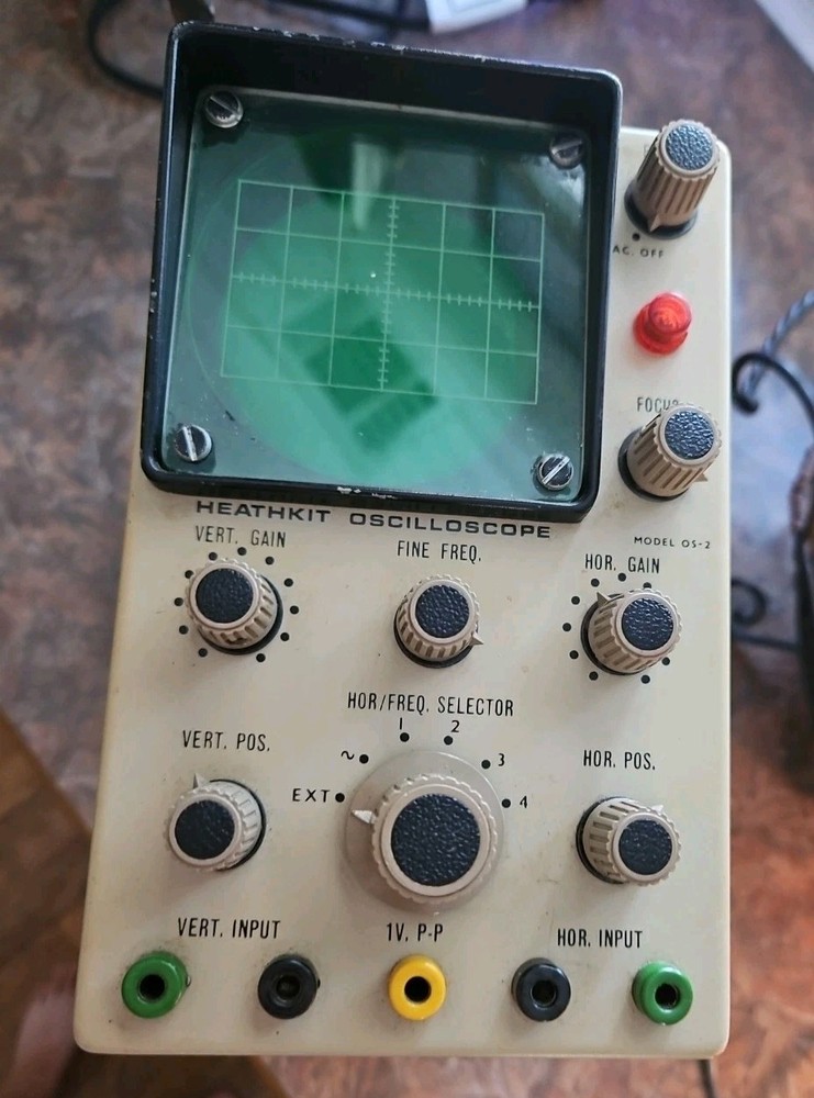 Heathkit Oscilloscope OS-2 European Plug Untested