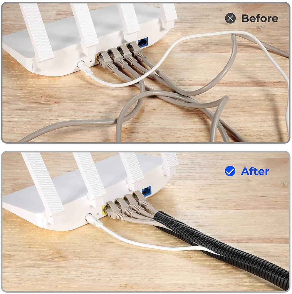 Durable Wire Loom Electrical Split Cables Tube Protection Various Sizes Lot