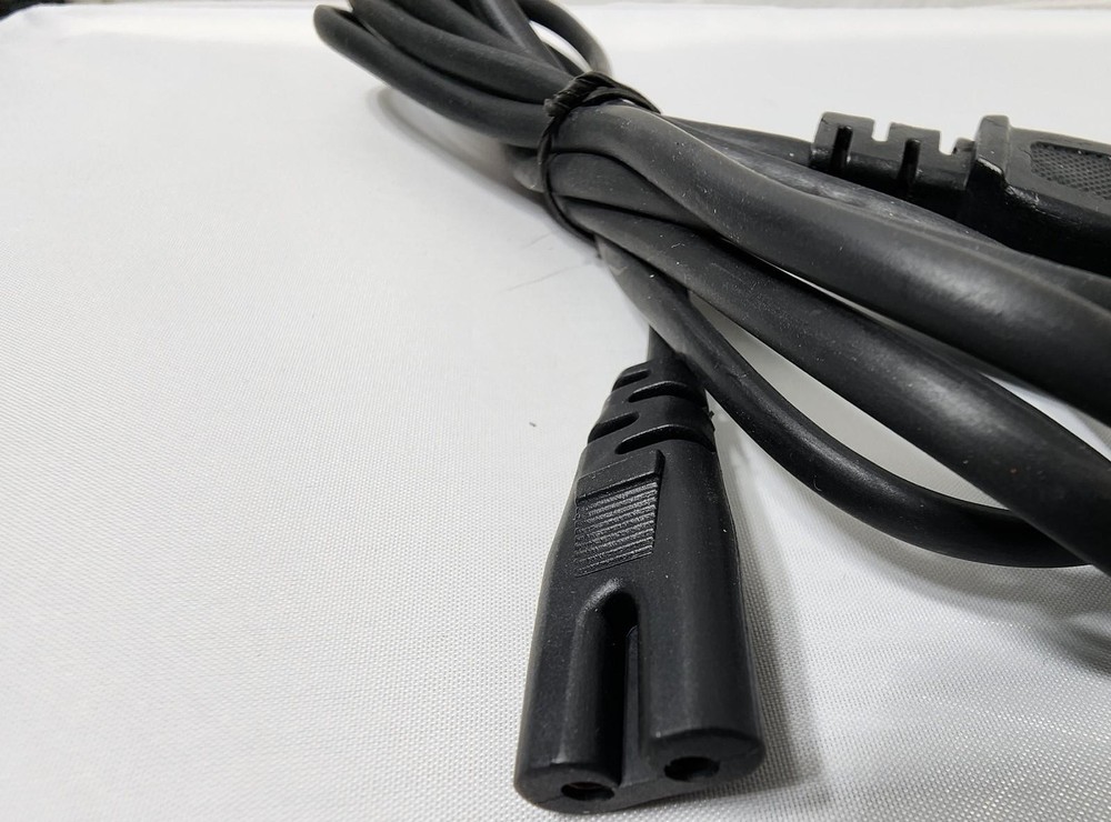 2 Pack Power Cord 6ft Narrow Panasonic Type AC Cable Replacement for Electronics