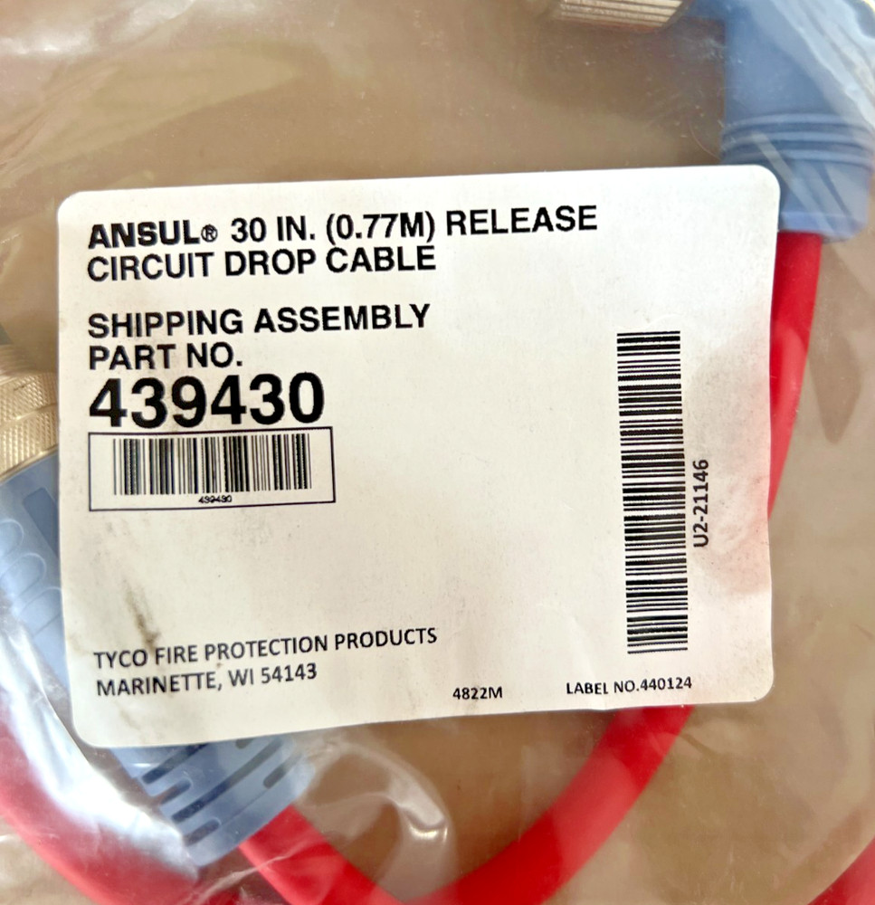 ANSUL PART NO. 439430Release Circuit Drop Cable