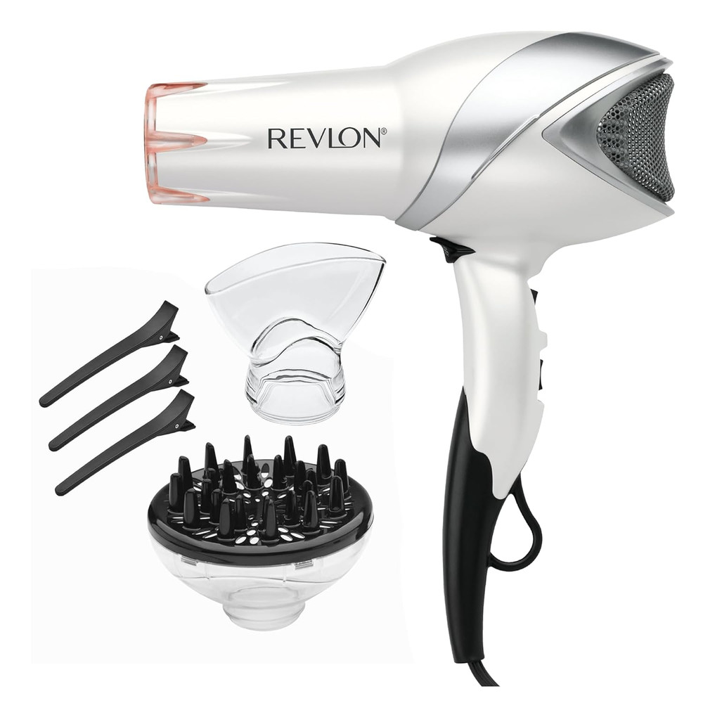 Infrared Hair Dryer with Diffuser & Concentrator - Ionic Ceramic Blow Dryer for
