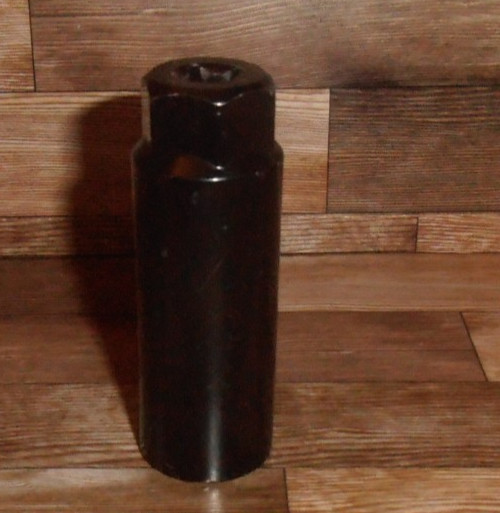 3-1/2" Tall Painted Metal Open Side Deep Well Socket~Unknown Maker /Socket Size