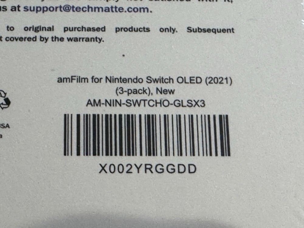 amFilm Screen Protector For Nintendo Switch OLED (2021)