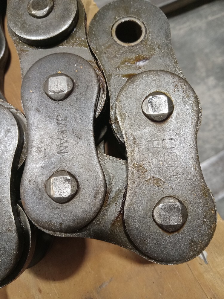 OCM H140 riveted 140 riv roller chain 7'6" 51 link plus pin type master link