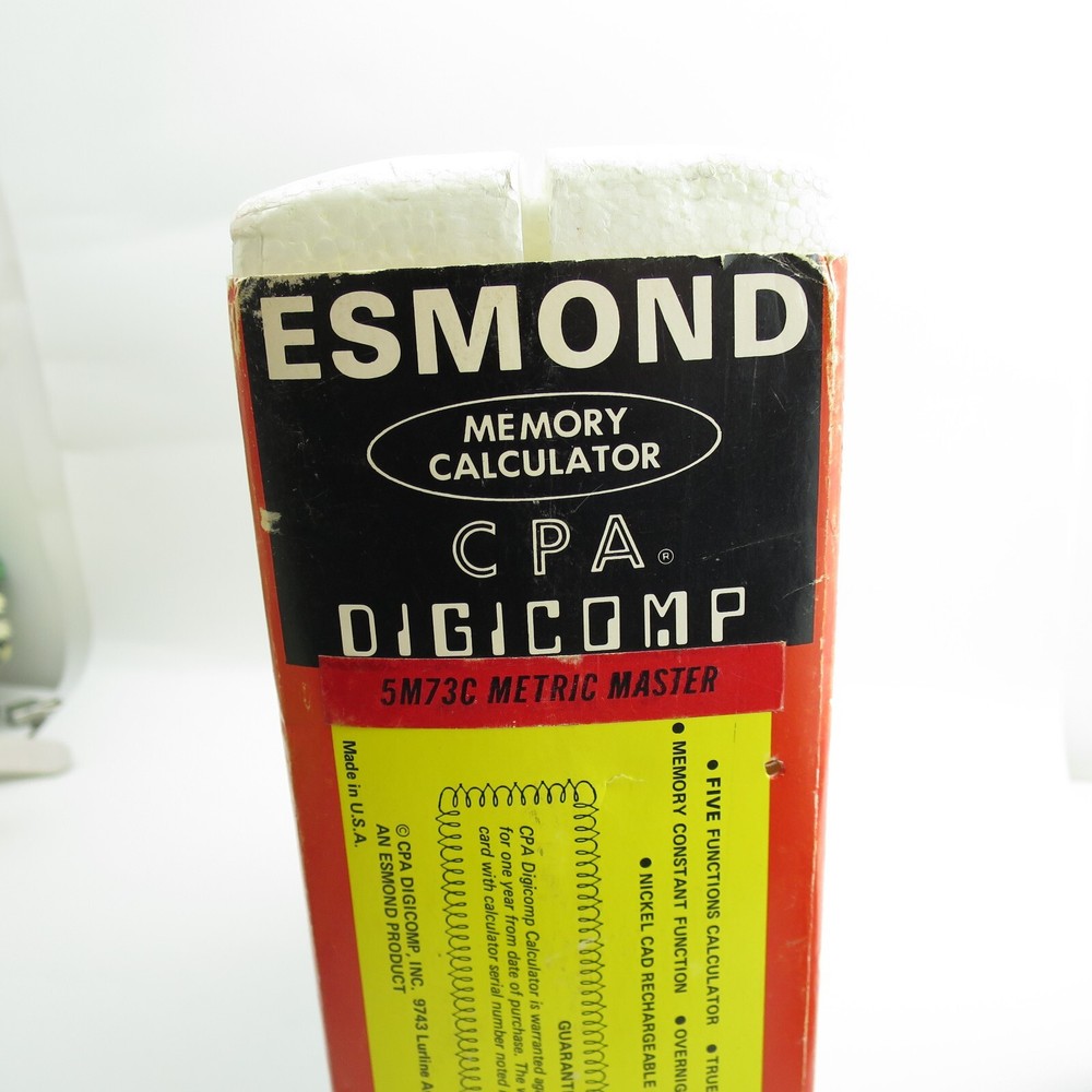 CPA DIGICOMP MODEL 5M73C M5 MEMORY CALCULATOR ESMOND METRIC MASTER