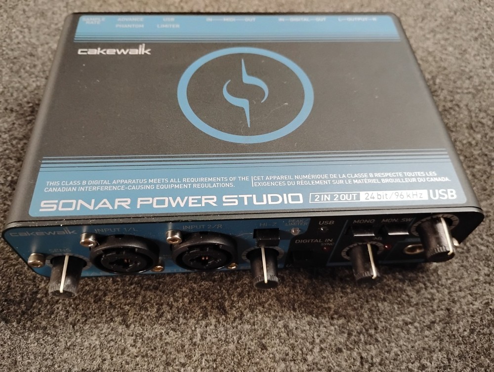 Cakewalk Sonar Power Studio 2 In/2Out - 24 bit/96 kHz -Unit only