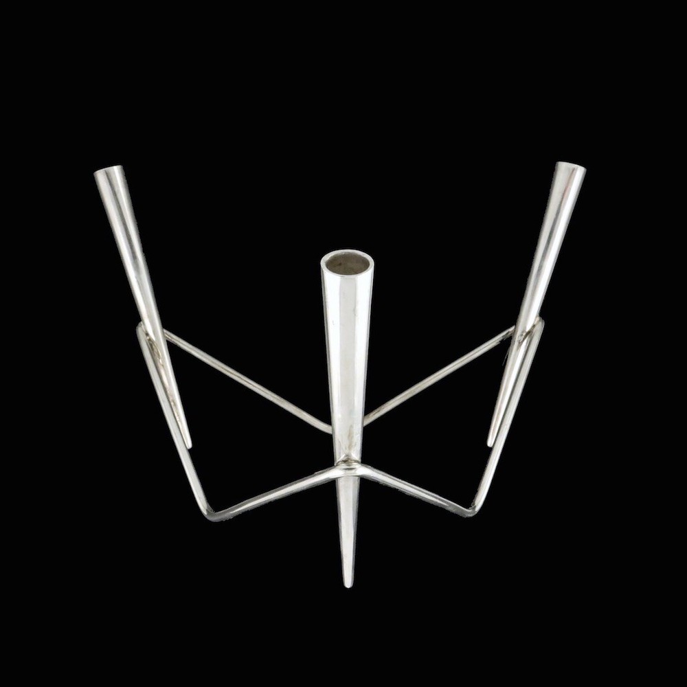 A. Michelsen. Sterling Silver Candle Holder - Eigil Jensen.