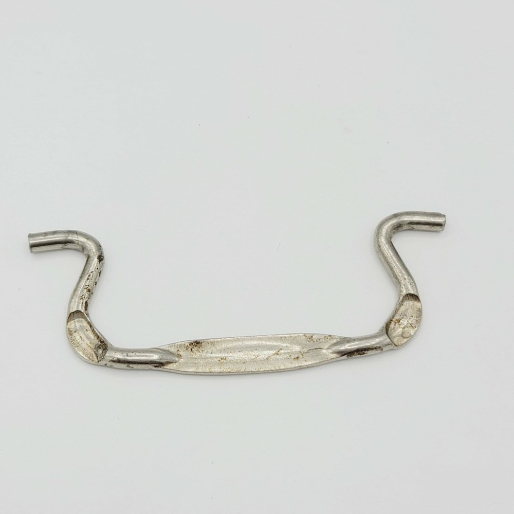Vintage Single Nickel Ornate Bail Pull for 3.5" Pull Handle Replacement
