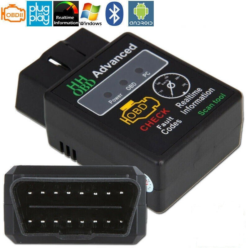 Scanner Diagnosi Check Auto Diagnostica Bluetooth per Android ELM327 OBD2 OBDII