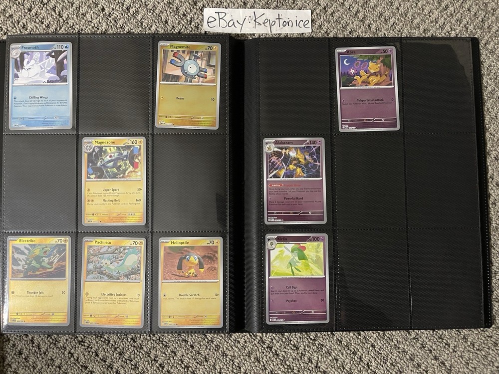 Pokemon TCG MEGA EVOLUTION NEAR COMPLETE BASE MASTER SET w/Binder