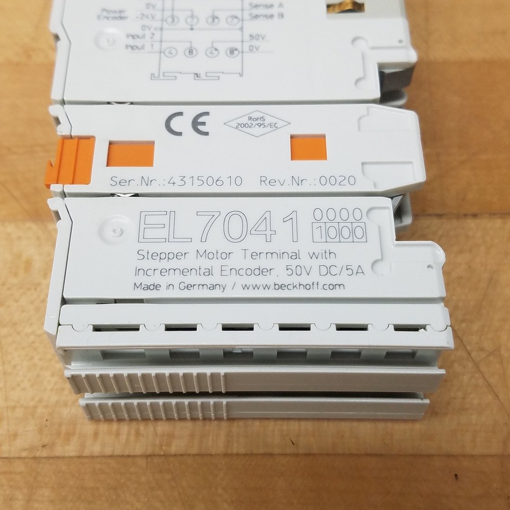 Beckhoff EL7041 EtherCAT Terminal, 1-Channel Motion Interface, 50Vdc, 5A - USED