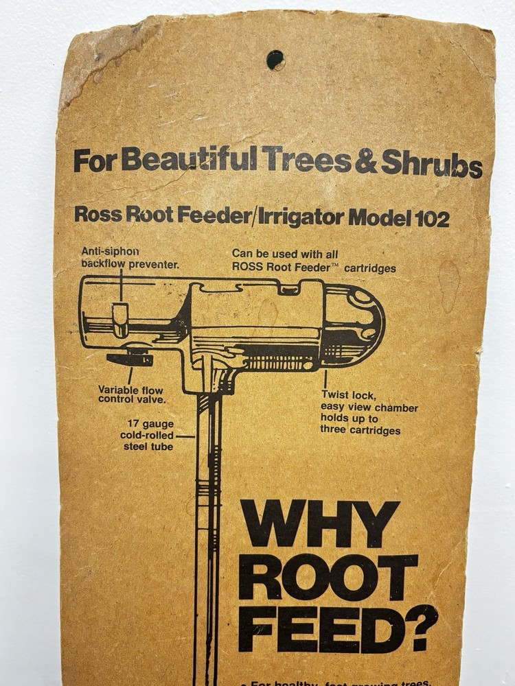 Ross Root Feeder Irrigator Model 102 Vintage Never Used