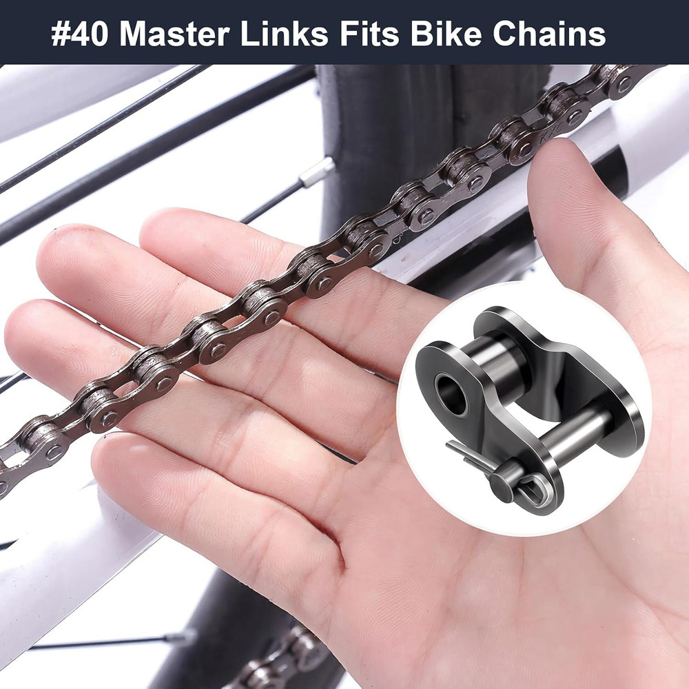Roller Chain Offset Link #40, 8-Pack