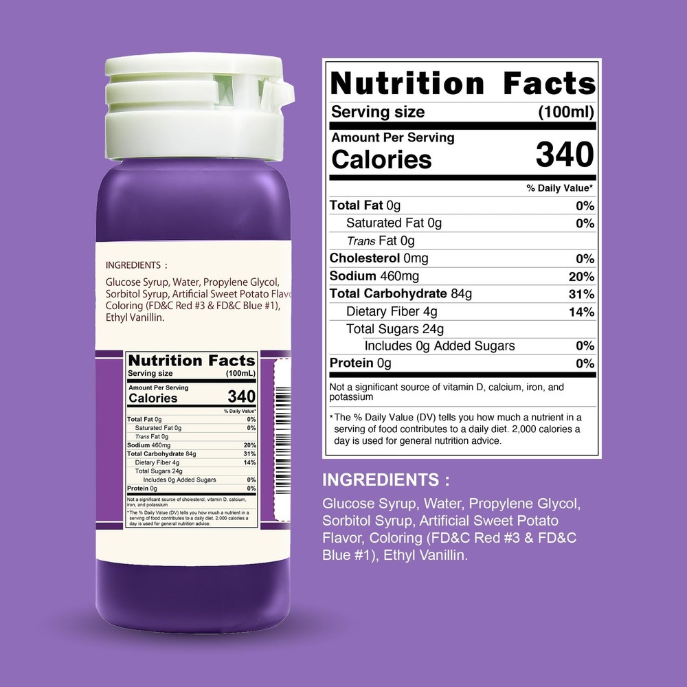 Butterfly Ube Flavoring Extract Paste (0.8oz, 6, Count) 1oz