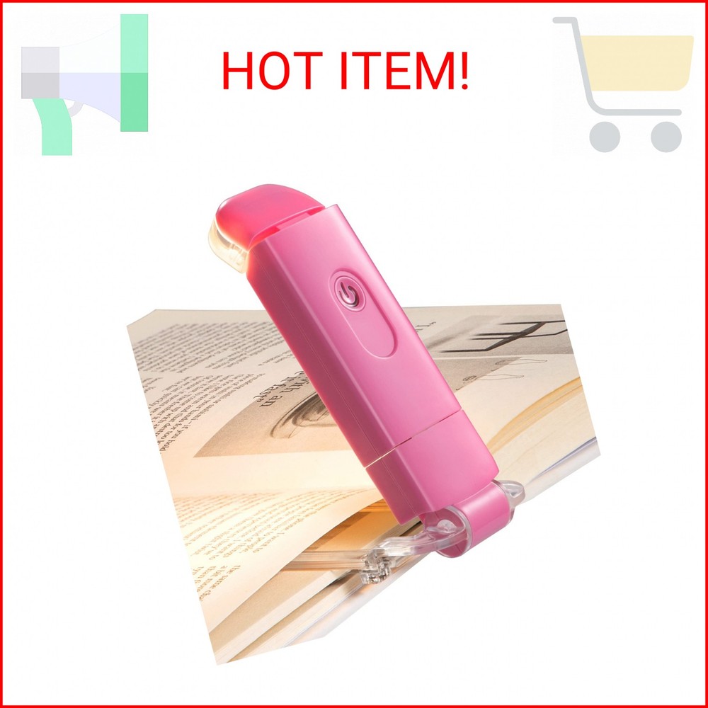 DEWENWILS USB Rechargeable Book Reading Light, Warm White, Brightness Adjustable