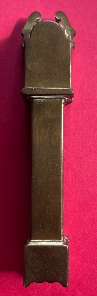 Solid Brass Grandfather Clock Nutcracker, Excellent Condition, No Flaws