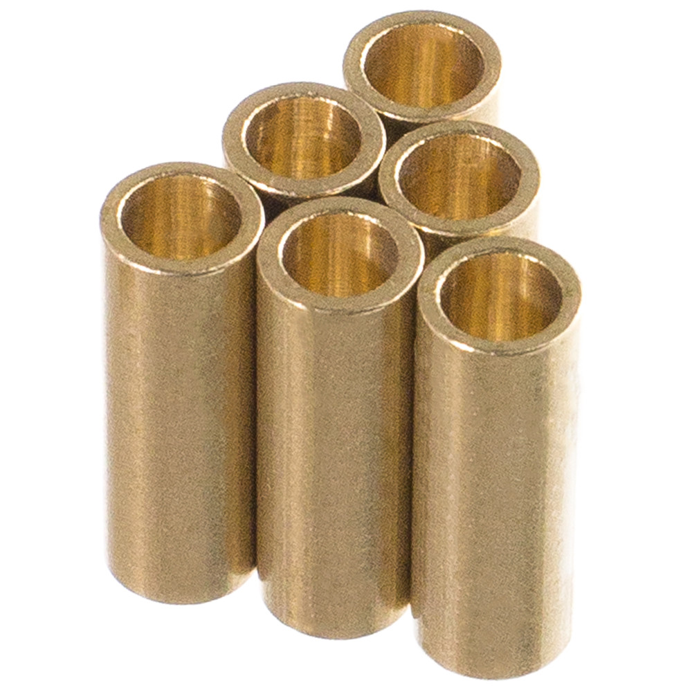 Brass Macramé Crafting Tubes - Shiny Brass Color - Multiple Pack Sizes