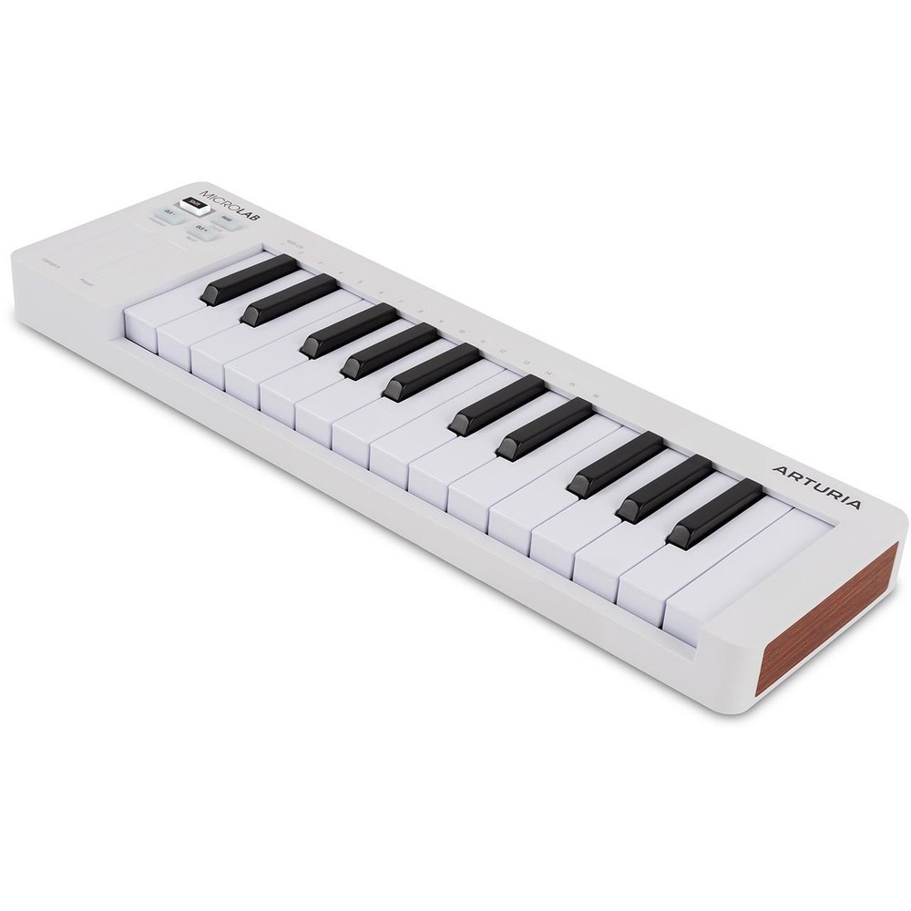 Arturia MicroLab mk3 Compact 25-Key MIDI Controller Keyboard - White
