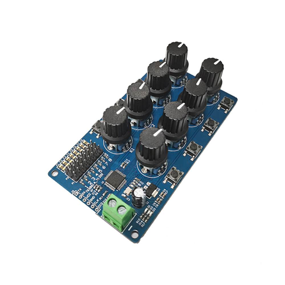 8-Way Steering Gear Controller Debugging Board Return Instrument For MG995 SG90