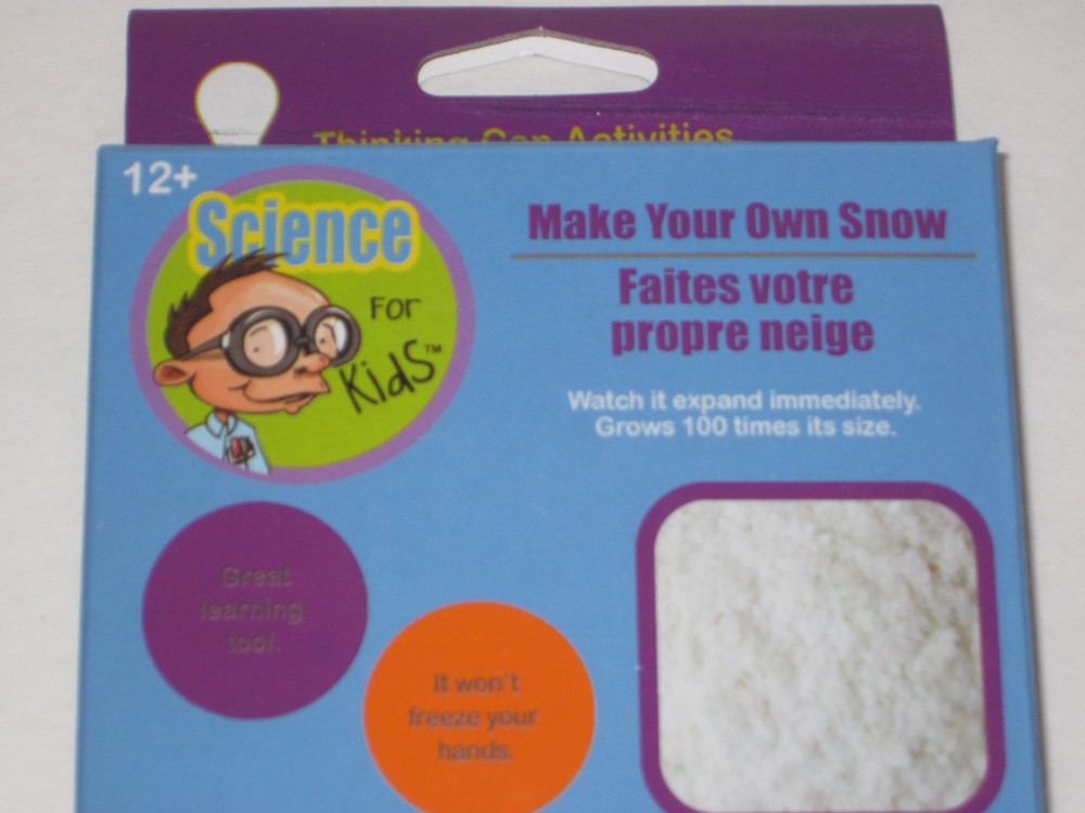 Make Your Own Snow Magic Trick - Safe Science Learning Experiment for Kids