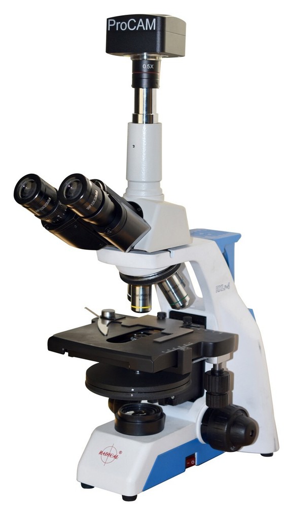 High Power Phase Contrast Microscope w Infinity Optics 20Megapixel Computer Cam