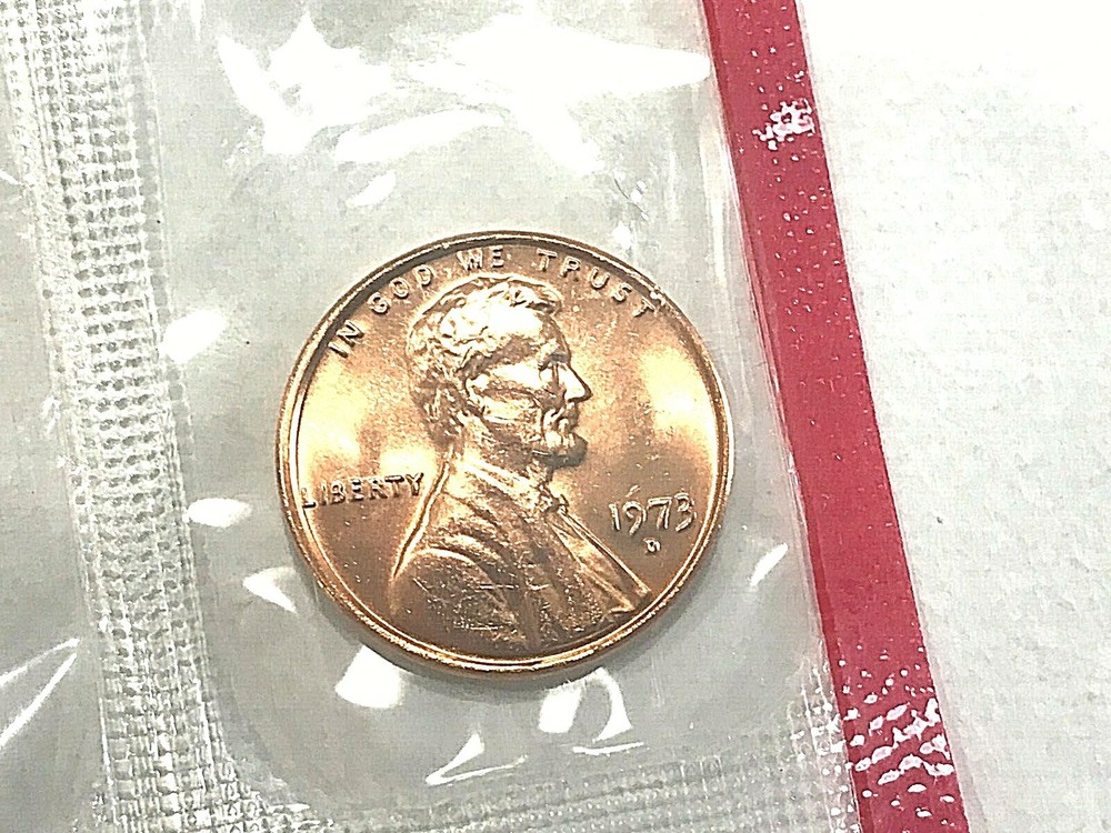 1973  D  Lincoln Cent  In Mint Cello  (1 Coin)