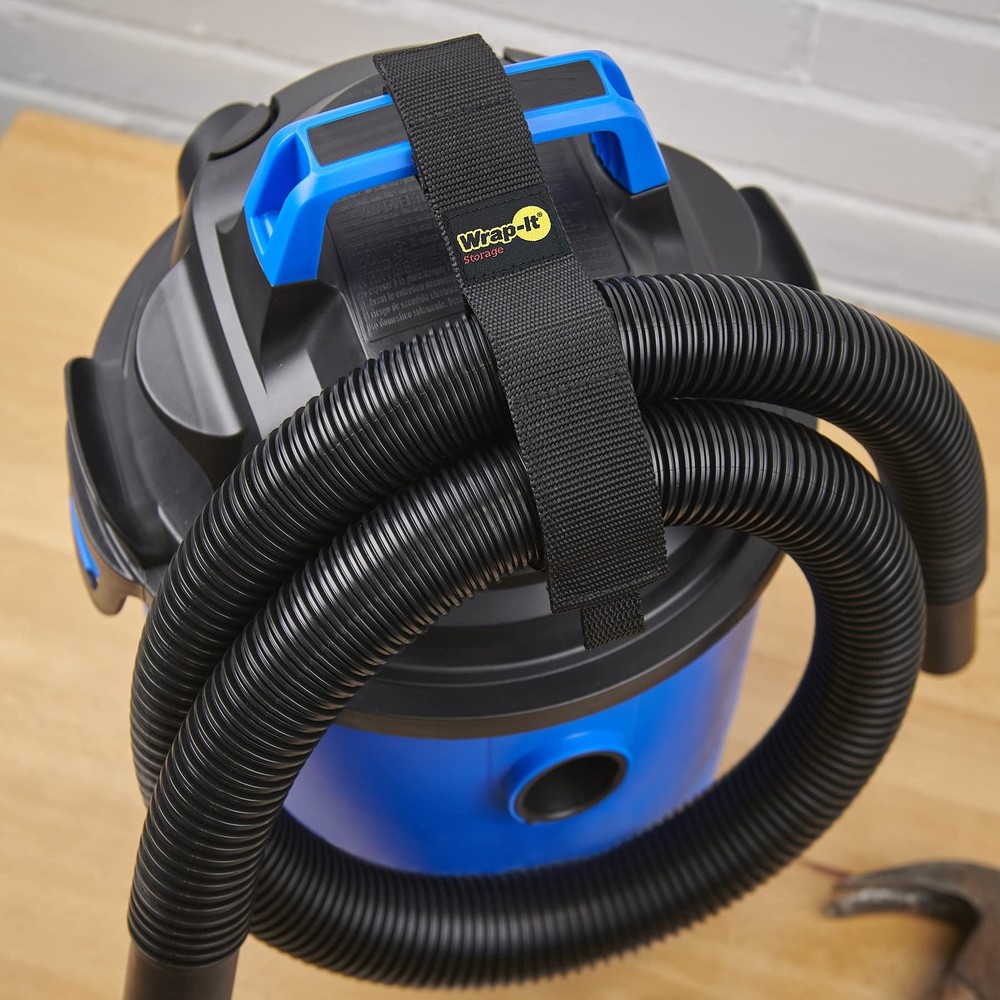 Wrap-It Twin-Straps 12 Hook Loop Cable Hose Wraps, 6-Pack