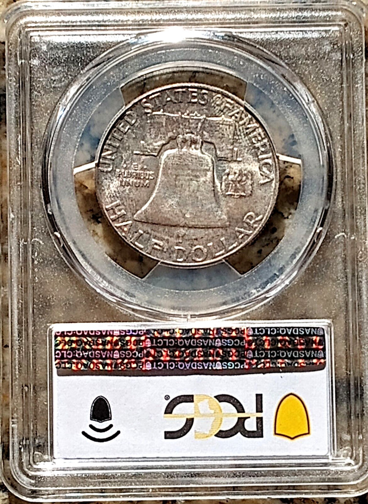 1962 Franklin Half PCGS MS66 toned
