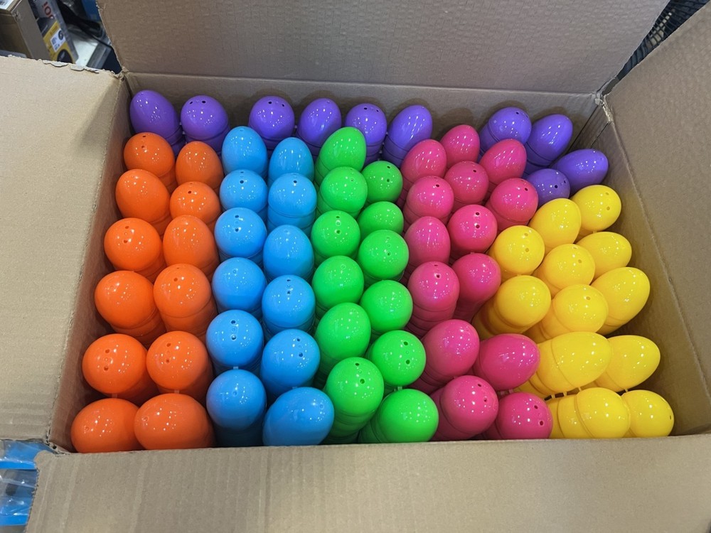 2000 Pcs Easter Eggs,2.35" Assorted Bright Colors Plastic Easter Eggs for Easter