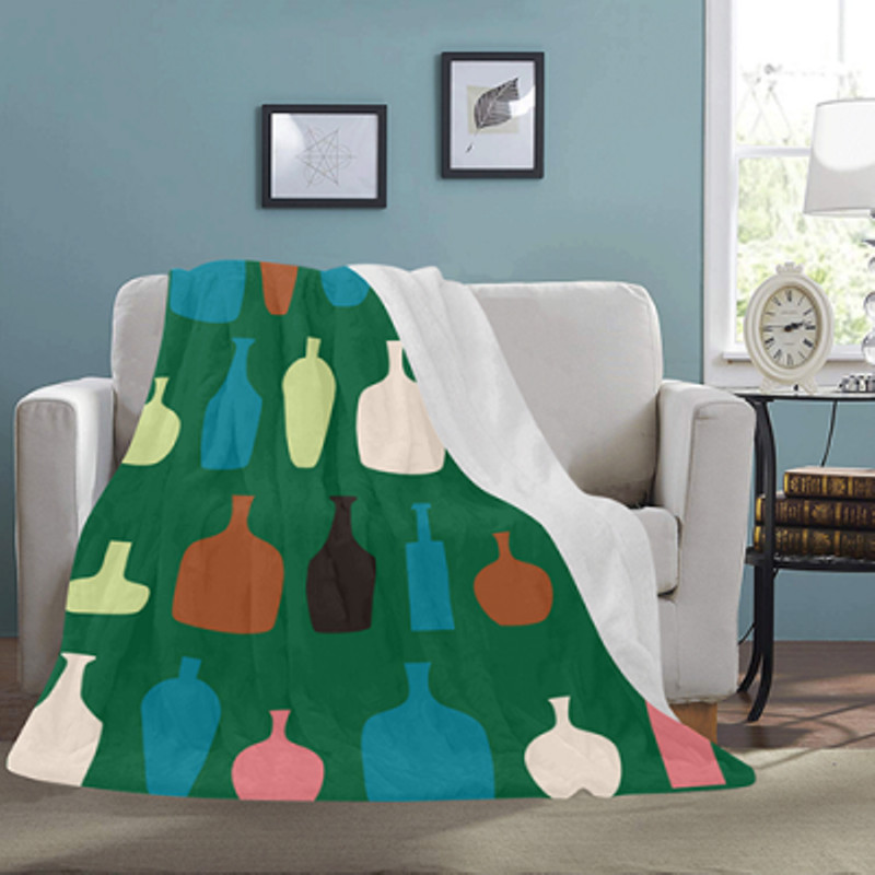 new piaggio soft warm blanket single side print flannel