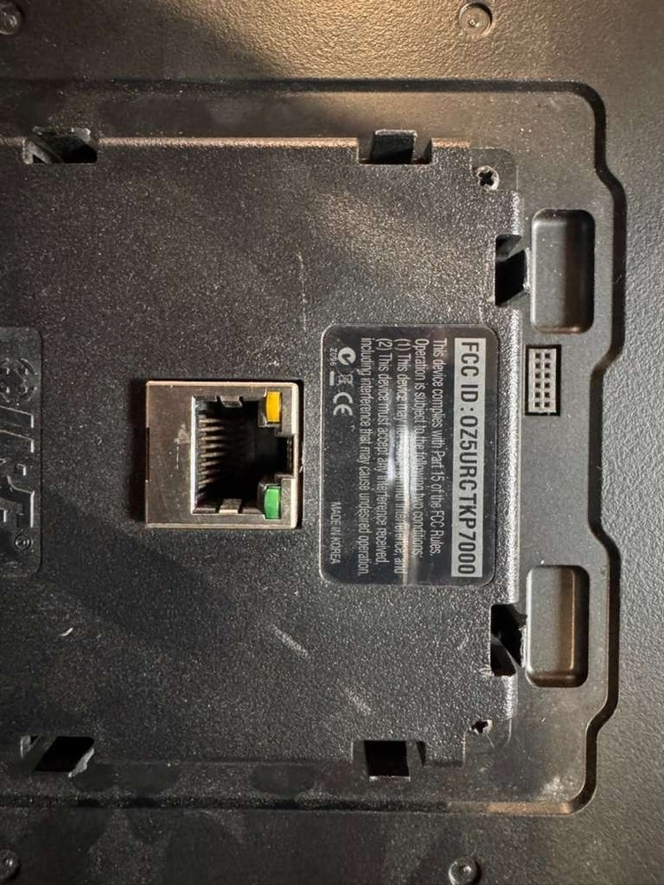 URC TKP-7000 7" In-Wall Touchscreen Control Panel Total Control Used