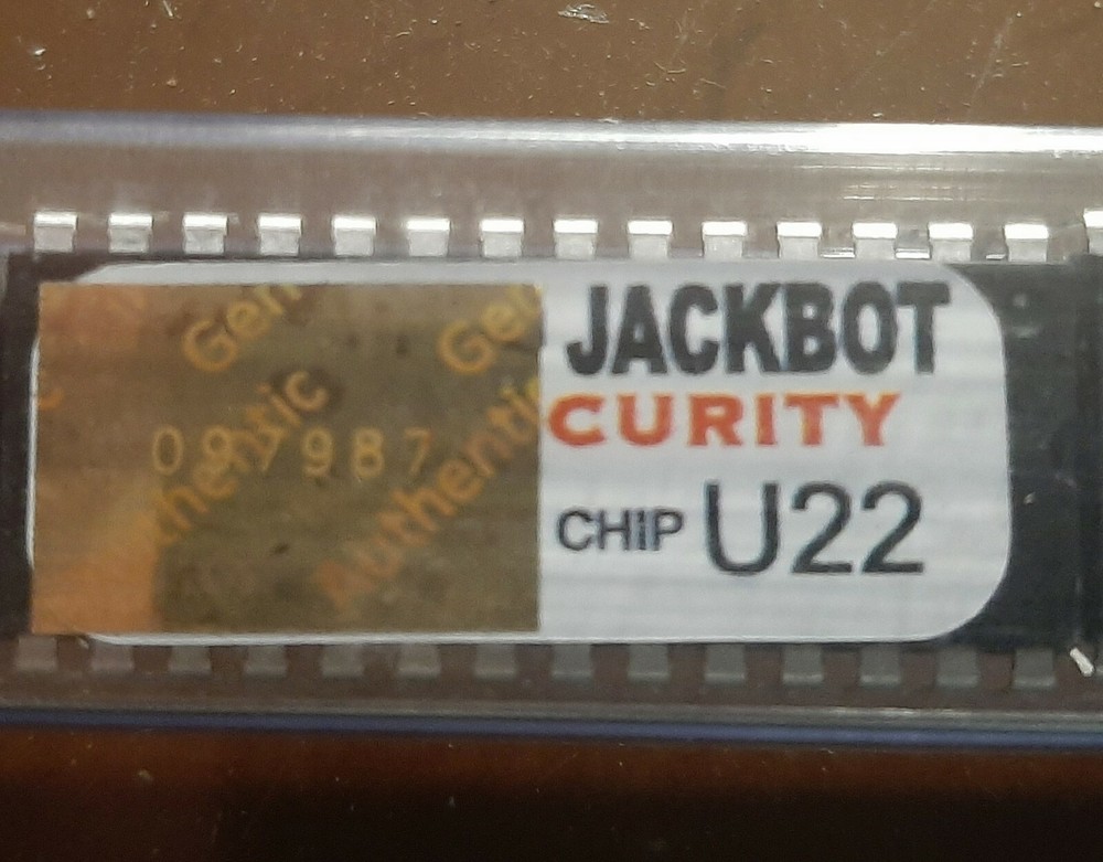 Williams WPC-S CPU G10/U22 security chip Jackbot   pinball machine