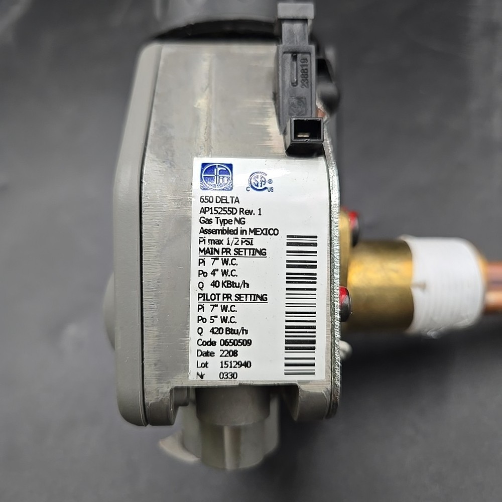 650 Delta AP 15255D Thermostatic Gas Control Nat Gas