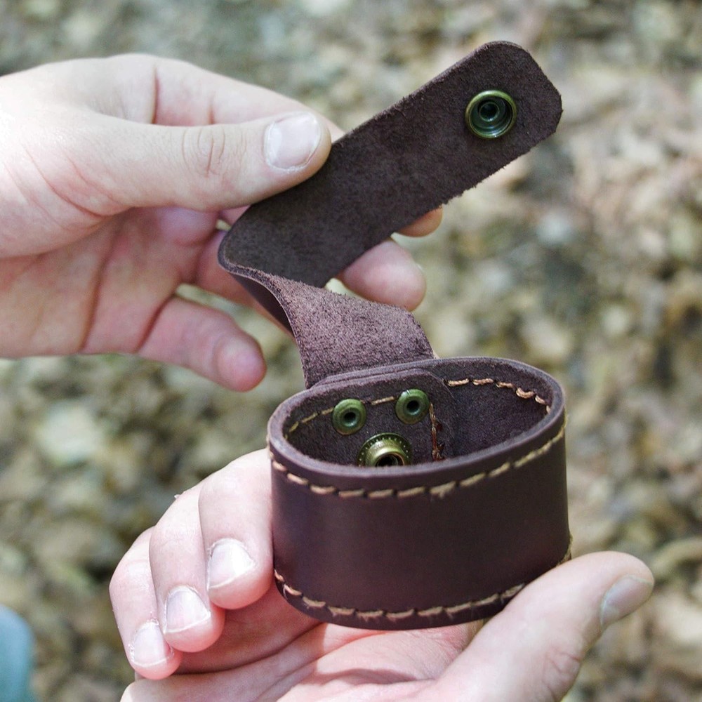Leather Axe Hatchet Holder Holster With Belt Loop, Stitched Tool Sheath Handmade
