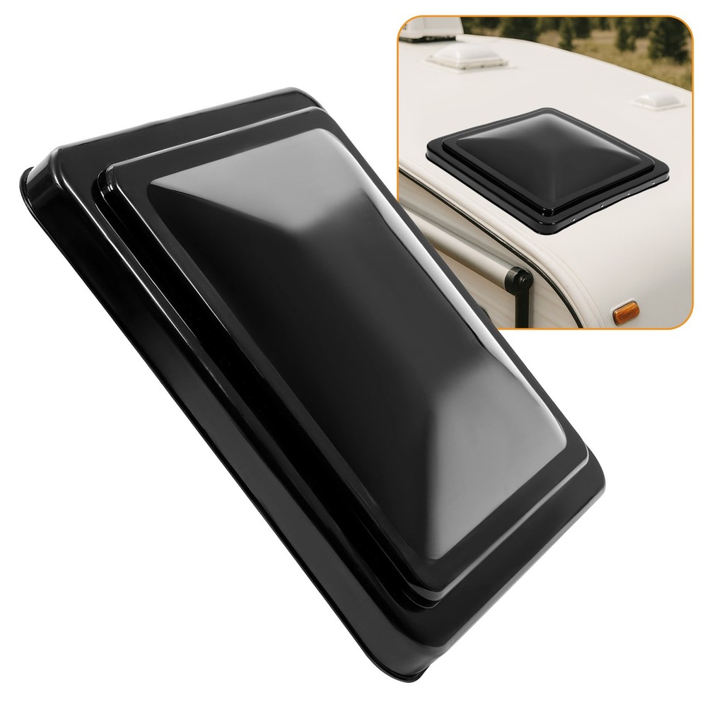 14"x14" New Black Replacement Roof Vent Cover Top Lid for RV Camper Trailer