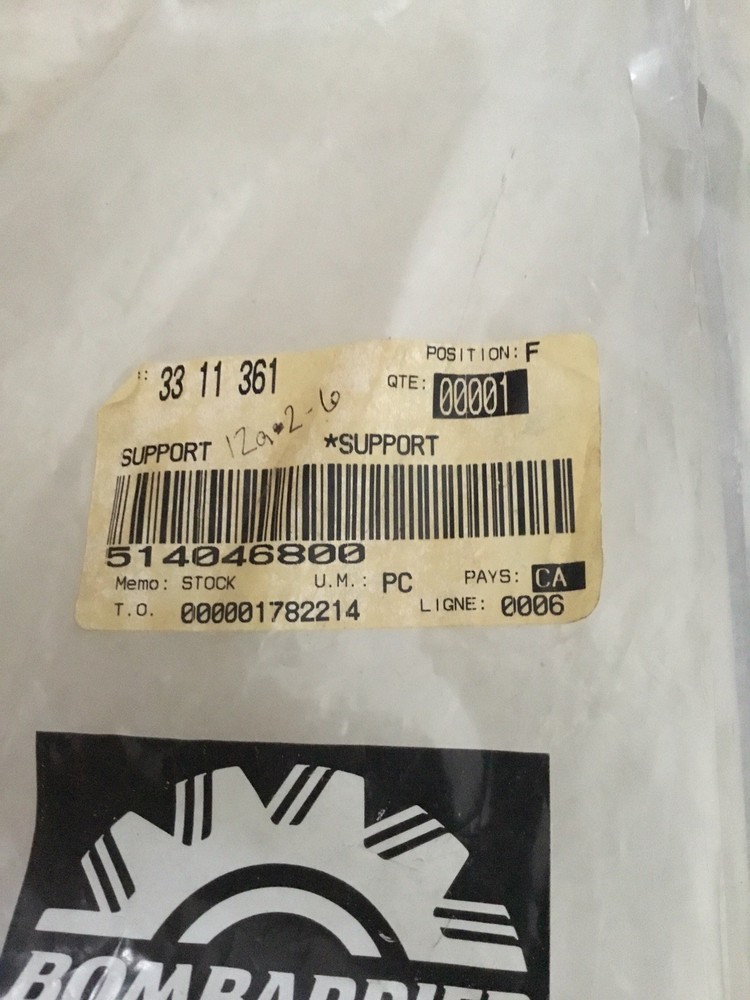 Ski Doo Oem Muffler Support 514046800