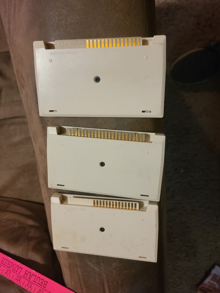 3 Commodore VIC Video Game Cartridges