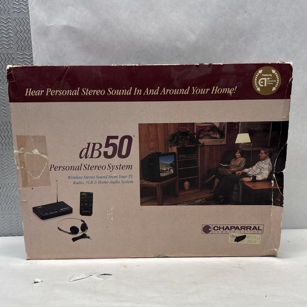 Chaparral Communication dB50  Transmitter Personal Stereo System & Receiver Used