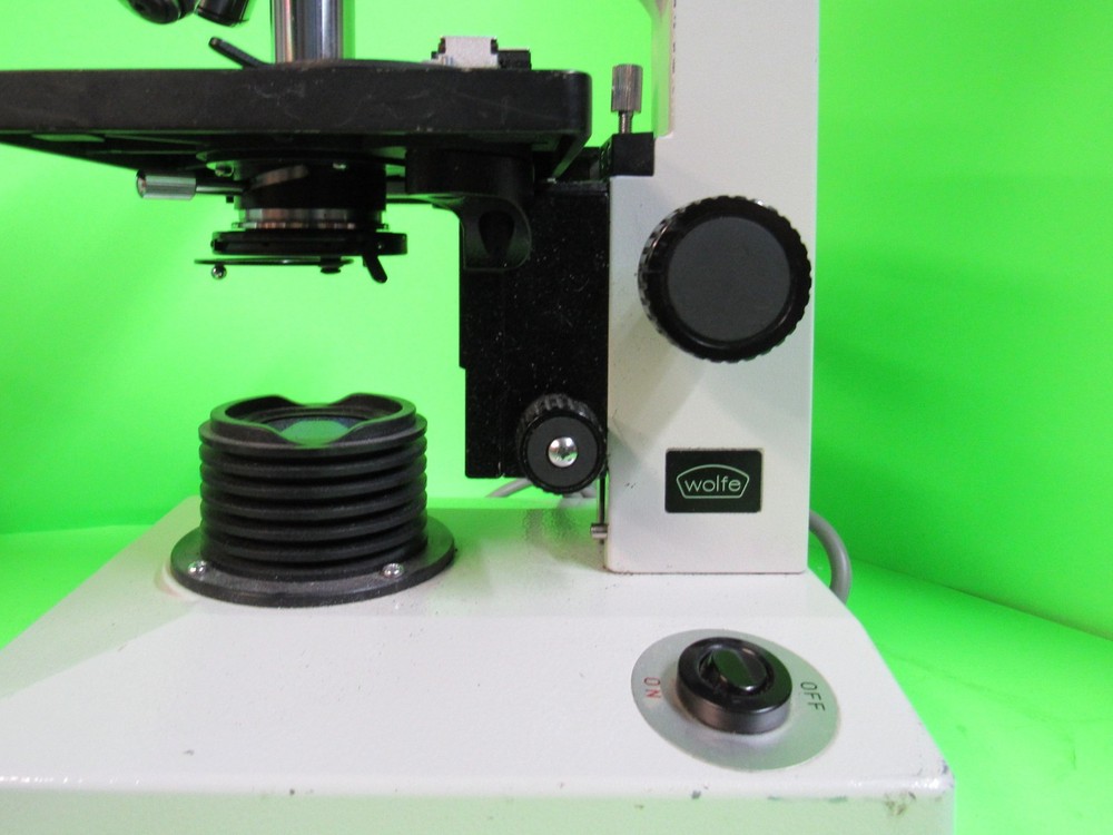 Wolfe No. 850157 Microscope w/2 extra specimen stages