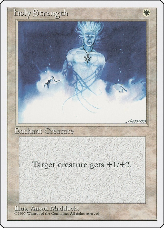 Holy Strength Fourth Edition N/A MTG LP